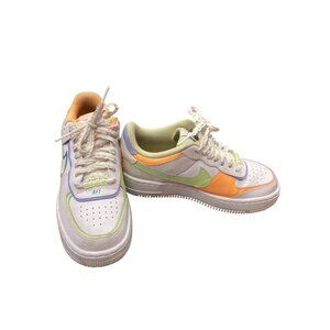 Nike Air Force 1 DX3718-100 wms shadow white multi color sneakers sz 7 SKU 9974